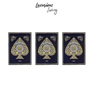 (3) Theory 11 Black Artisan Playing Cards 3-PACKS